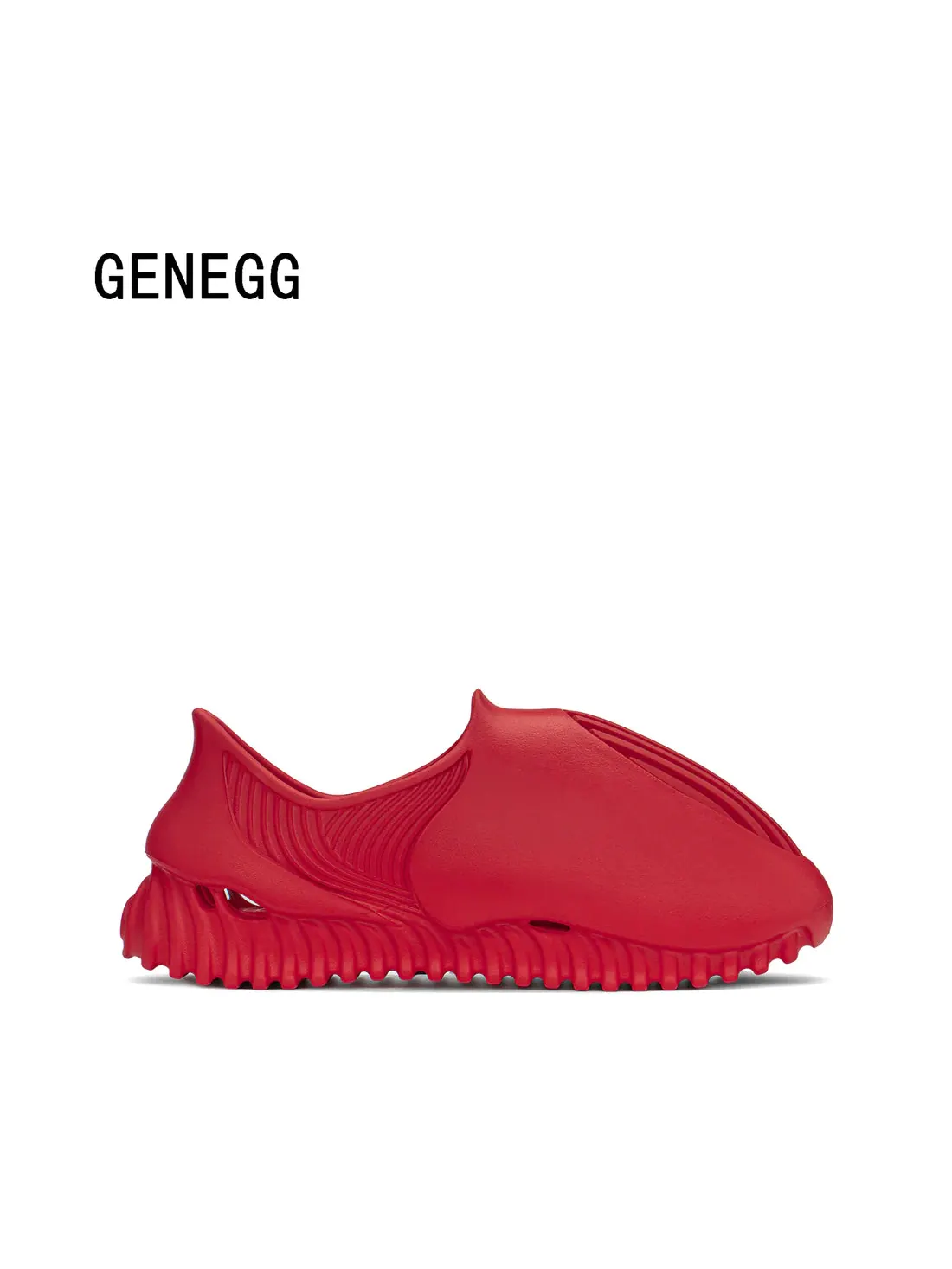 Кроссовки GENEGG Foam Runner Whale 'Ruby Red' — изображение 2 из 6, красный
