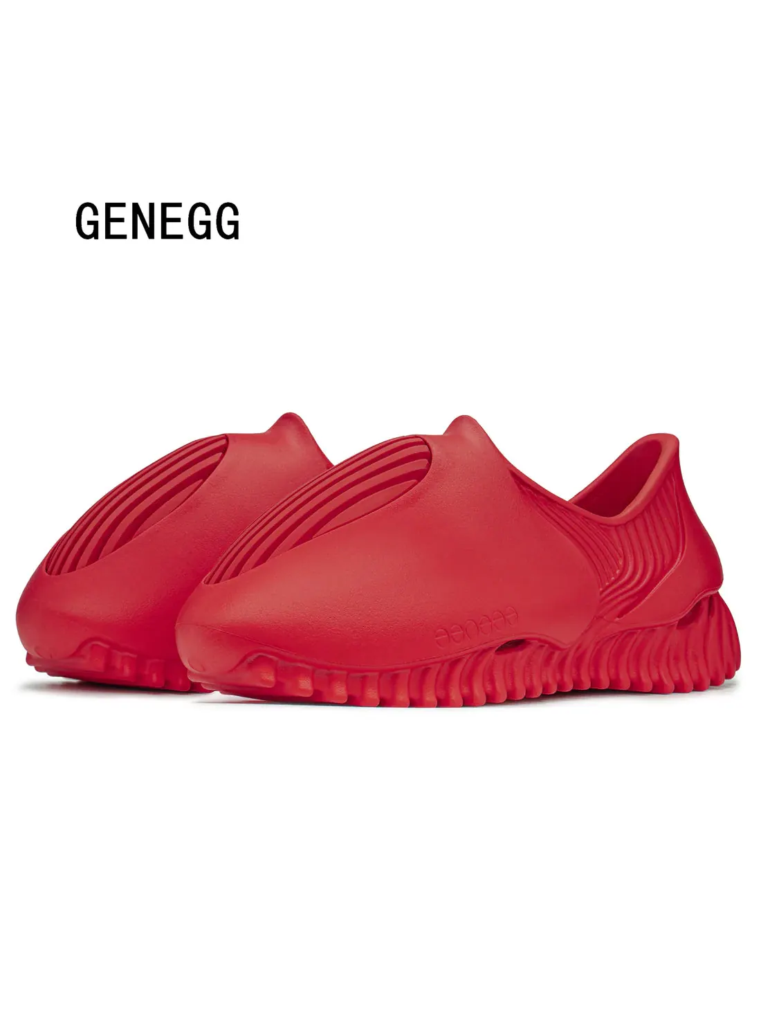 Кроссовки GENEGG Foam Runner Whale 'Ruby Red' — изображение 3 из 6, красный