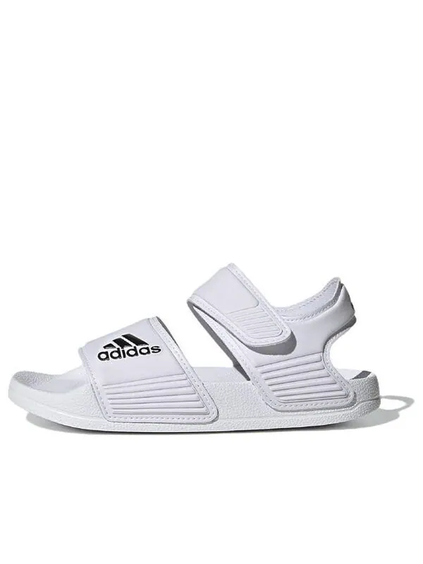 Сандалии adilette sandal 'white black' Adidas — изображение 1 из 4, белый/черный/белый