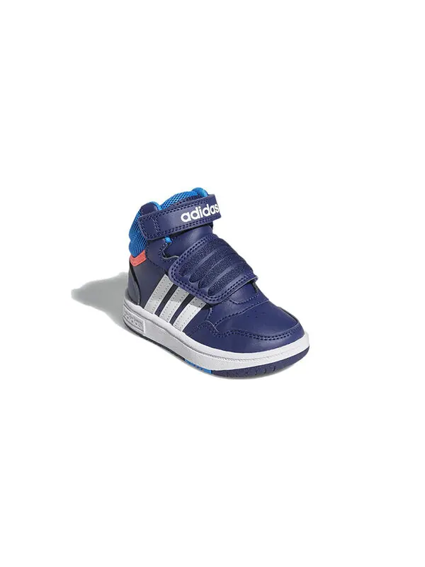 Кроссовки neo hoops mid Adidas — изображение 4 из 4, синий/белый