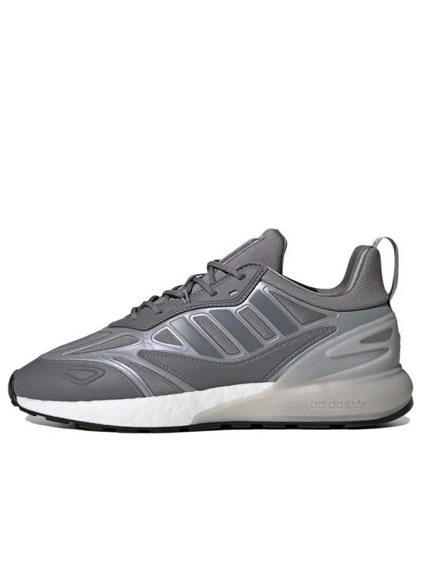 Кроссовки оригинал zx 2k boost 2.0 Adidas — изображение 1 из 4, темный серый/белый