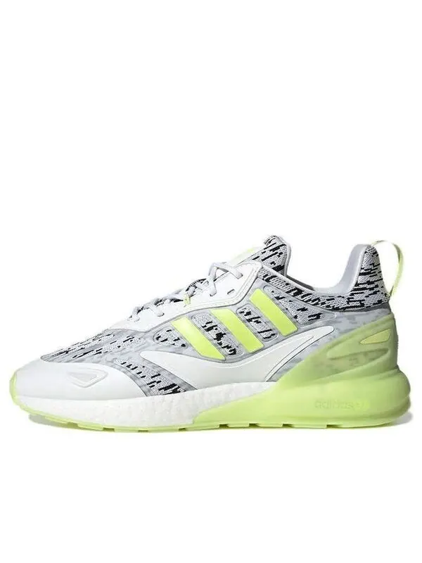 Кроссовки оригинал zx2k boost 2.0 Adidas — изображение 1 из 4, белый/серый/зеленый