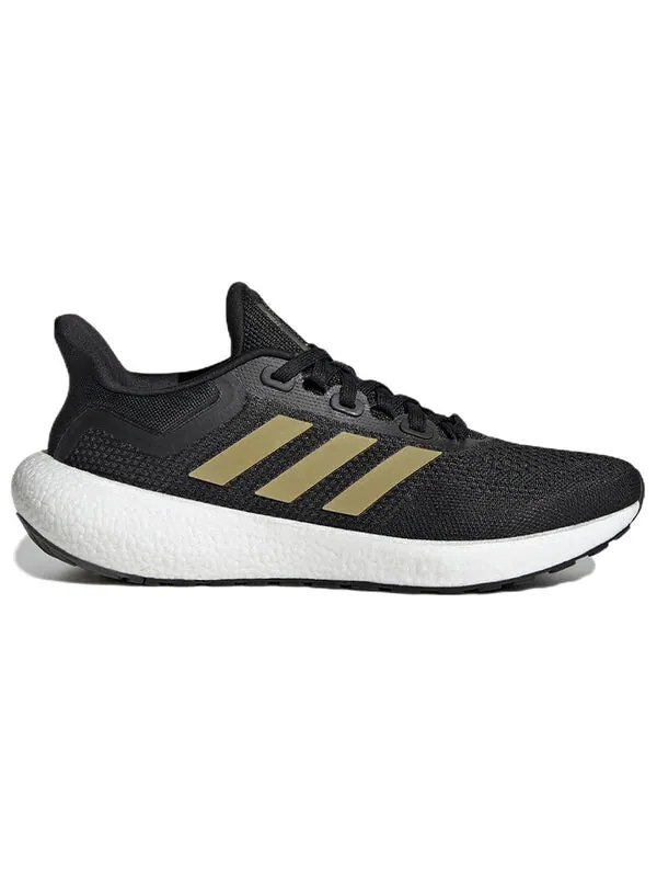 Кроссовки pureboost 22 'black gold metallic' Adidas — изображение 2 из 4, черный/золотистый