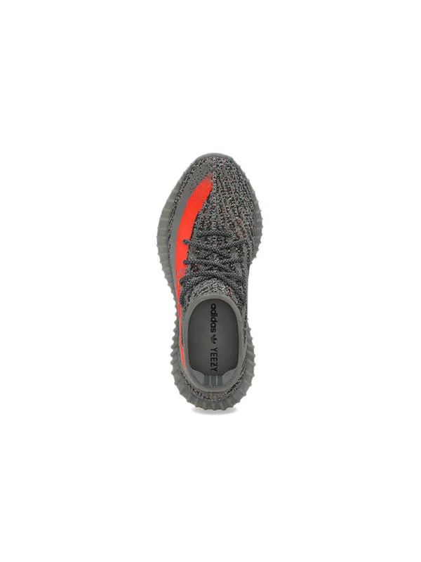 Кроссовки yeezy boost 350 v2 'beluga reflective' Adidas — изображение 4 из 4, серый/красный