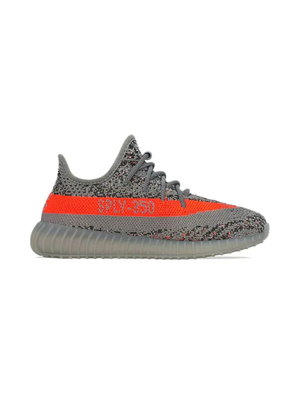 Кроссовки yeezy boost 350 v2 kids 'beluga reflective' Adidas — изображение 2 из 4, серый/оранжевый