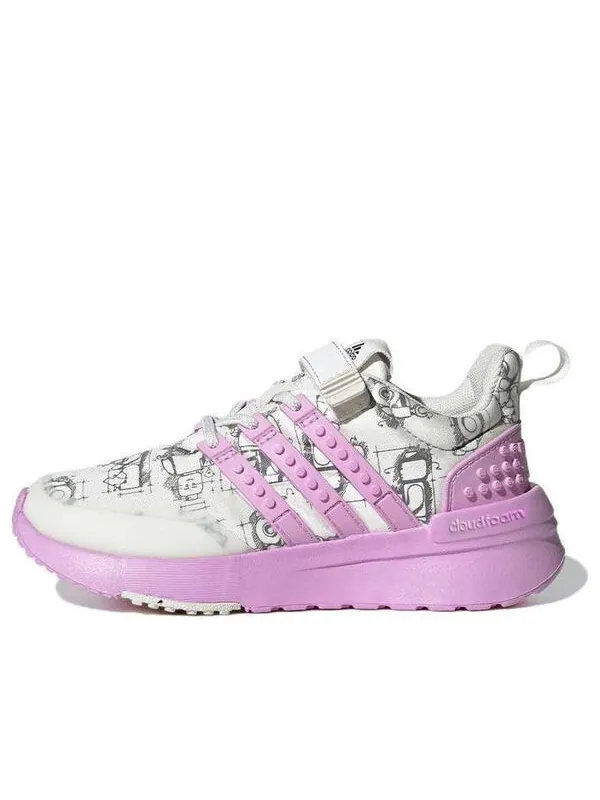 Кроссовки lego x racer tr 'off white bliss lilac' Adidas — изображение 1 из 4, белый/розовый/черный