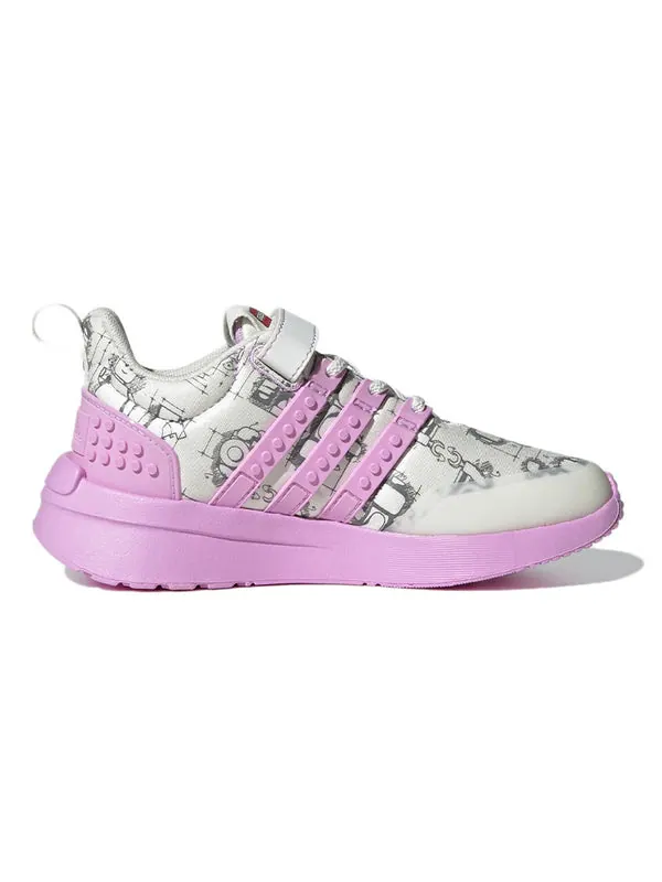 Кроссовки lego x racer tr 'off white bliss lilac' Adidas — изображение 2 из 4, белый/розовый/черный
