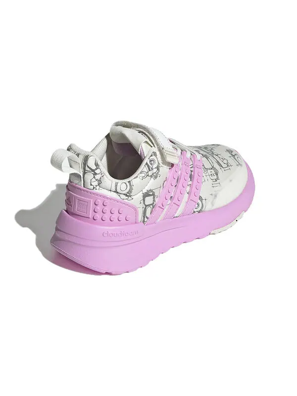 Кроссовки lego x racer tr 'off white bliss lilac' Adidas — изображение 4 из 4, белый/розовый/черный