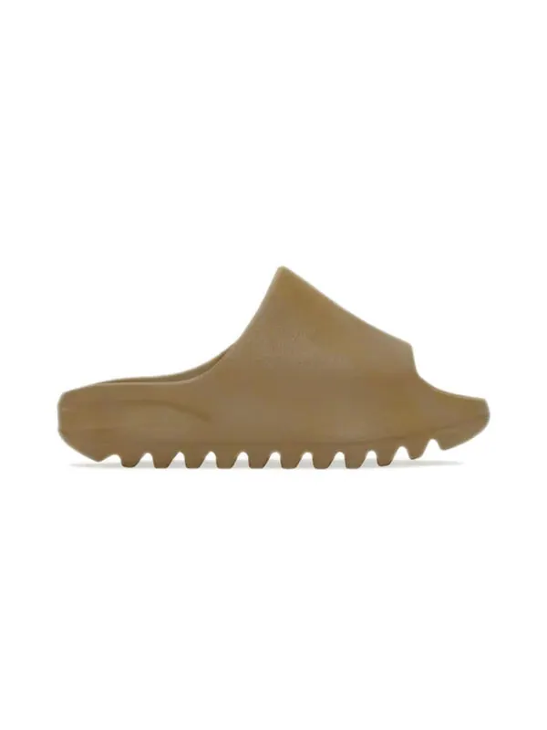 Тапочки yeezy slide kids 'ochre' Adidas — изображение 2 из 4, коричневый/коричневый
