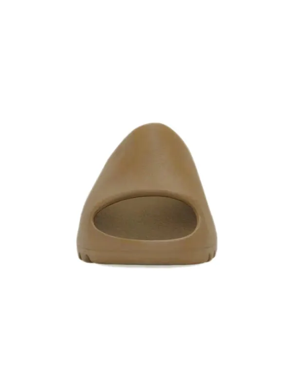 Тапочки yeezy slide kids 'ochre' Adidas — изображение 3 из 4, коричневый/коричневый