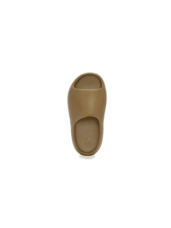 Тапочки yeezy slide kids 'ochre' Adidas — изображение 4 из 4, коричневый/коричневый