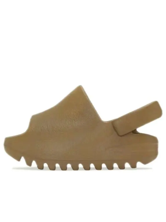 Тапочки yeezy slide 'ochre' Adidas — изображение 1 из 4, коричневый/коричневый