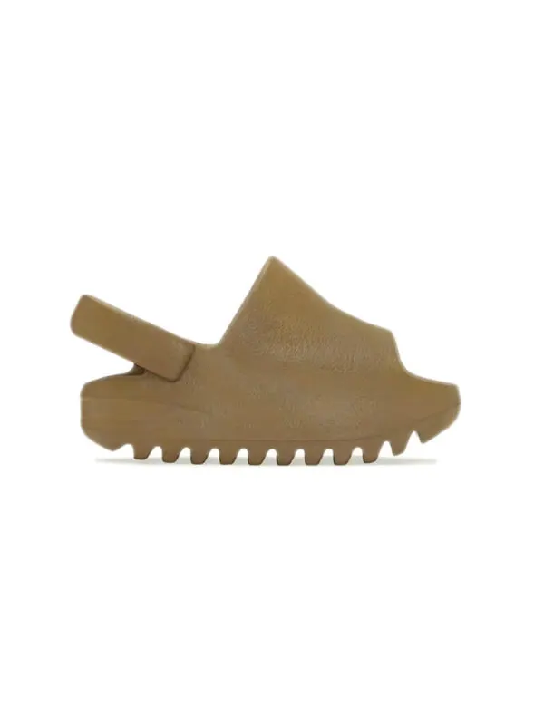 Тапочки yeezy slide 'ochre' Adidas — изображение 2 из 4, коричневый/коричневый