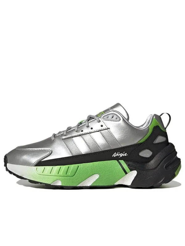 Кроссовки kawasaki ninja x zx 22 boost Adidas — изображение 1 из 4, серебряный