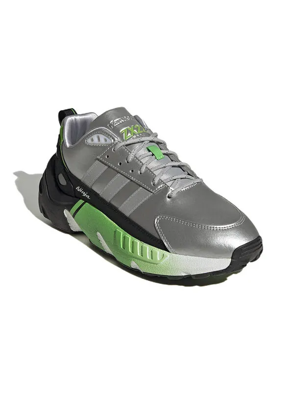 Кроссовки kawasaki ninja x zx 22 boost Adidas — изображение 3 из 4, серебряный