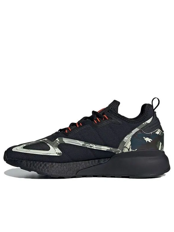 Кроссовки оригинал zx 2k boost Adidas — изображение 1 из 4, черный/зеленый/синий