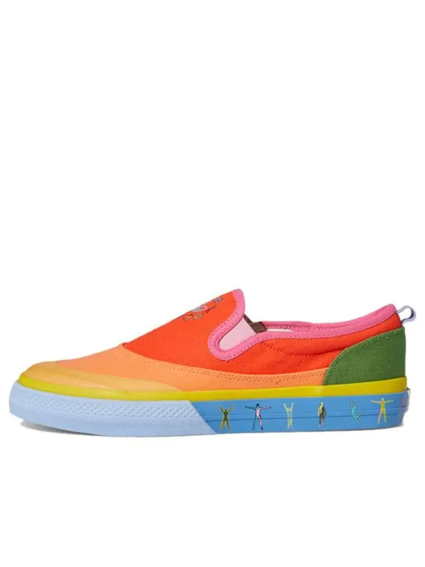 Кроссовки nizza slip on low Adidas — изображение 1 из 4, оранжевый/желтый