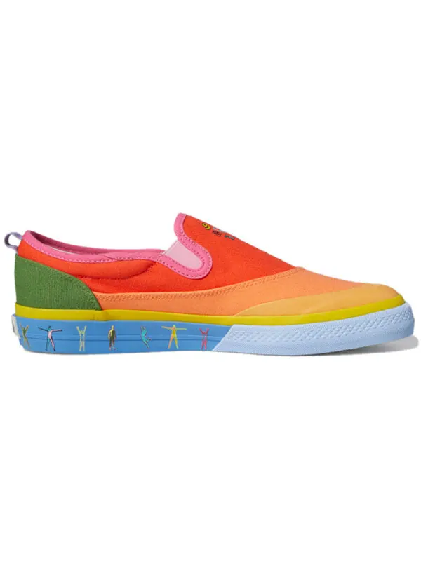 Кроссовки nizza slip on low Adidas — изображение 2 из 4, оранжевый/желтый
