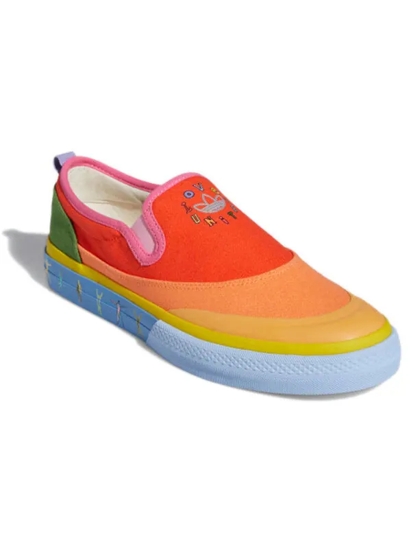Кроссовки nizza slip on low Adidas — изображение 3 из 4, оранжевый/желтый
