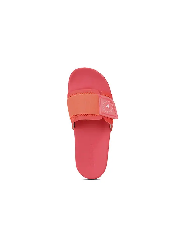 Тапочки stella mccartney x slide 'turbo' Adidas — изображение 4 из 4, розовый красный