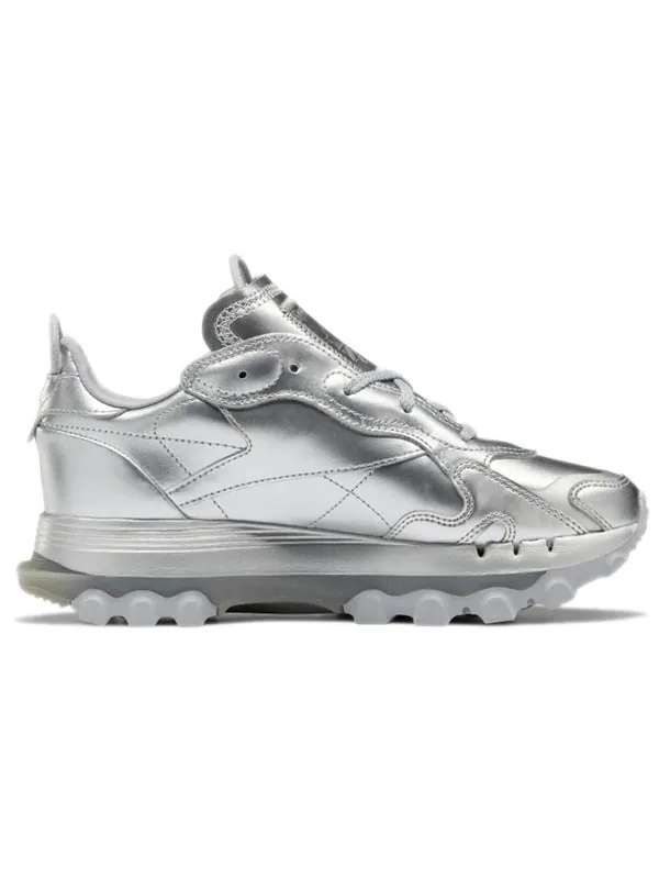 Кроссовки cardi b x classic leather 'silver metallic pewter' Reebok — изображение 2 из 4