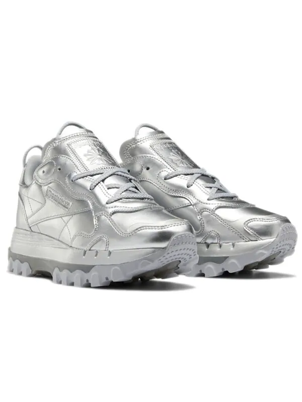 Кроссовки cardi b x classic leather 'silver metallic pewter' Reebok — изображение 3 из 4