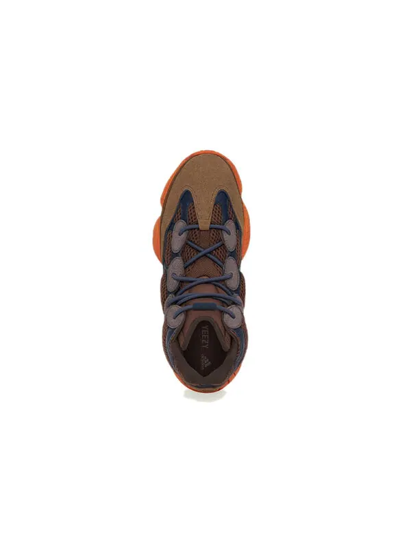 Кроссовки 500 высокие Adidas Yeezy — изображение 4 из 4, коричневый/оранжевый