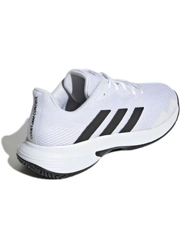 Кроссовки courtjam control 'white black' Adidas — изображение 4 из 4, белый/черный