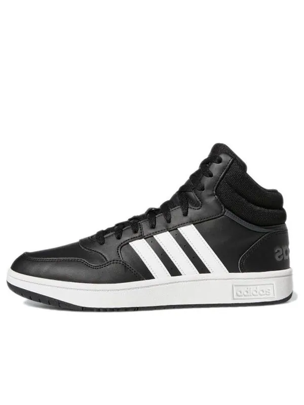 Кроссовки hoops 3.0 mid классические винтажные туфли Adidas — изображение 1 из 4, черный/белый/серый