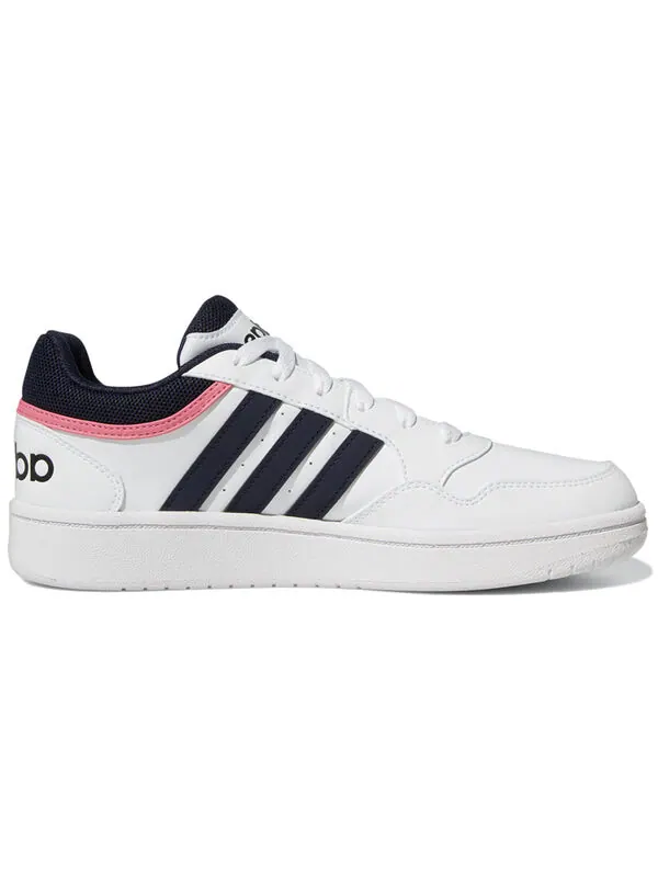 Кроссовки hoops 3.0 low 'white legend ink' Adidas — изображение 2 из 4, белый/черный