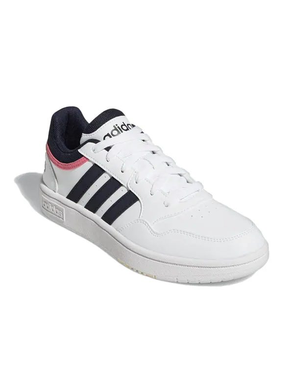 Кроссовки hoops 3.0 low 'white legend ink' Adidas — изображение 3 из 4, белый/черный
