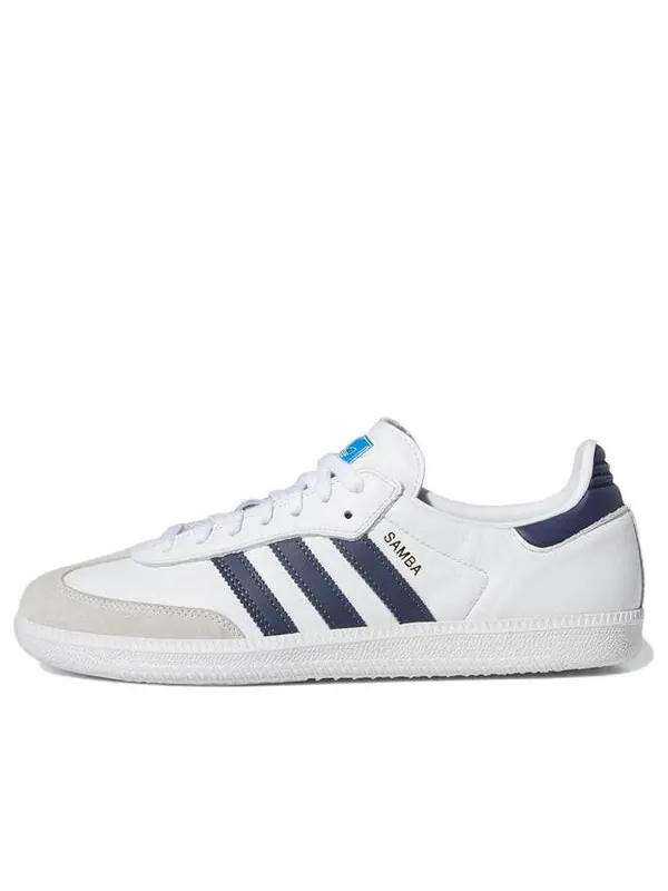 Кроссовки samba adv Adidas — изображение 1 из 4, белый/синий