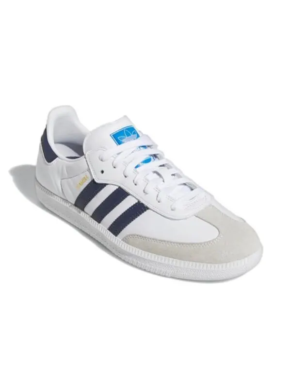 Кроссовки samba adv Adidas — изображение 3 из 4, белый/синий