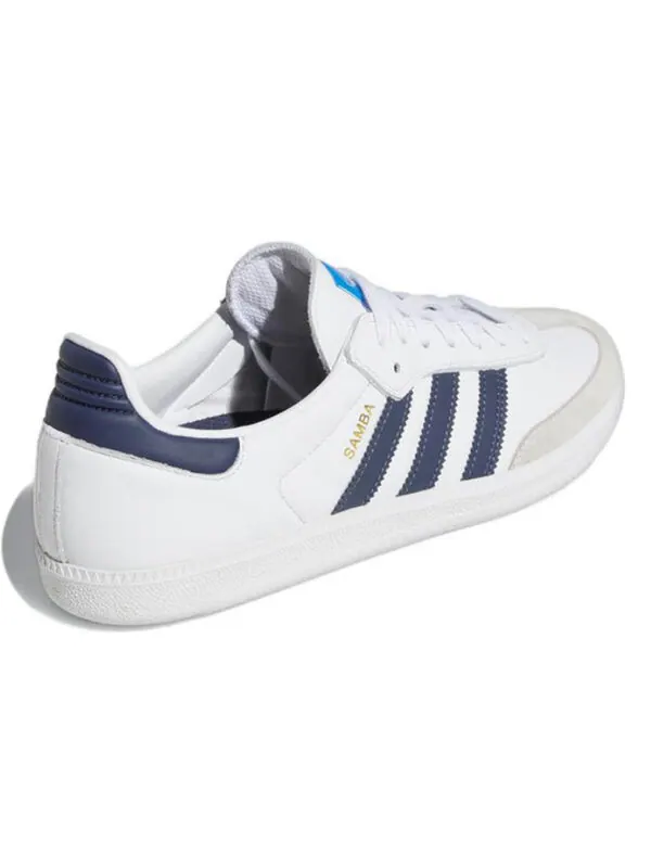 Кроссовки samba adv Adidas — изображение 4 из 4, белый/синий