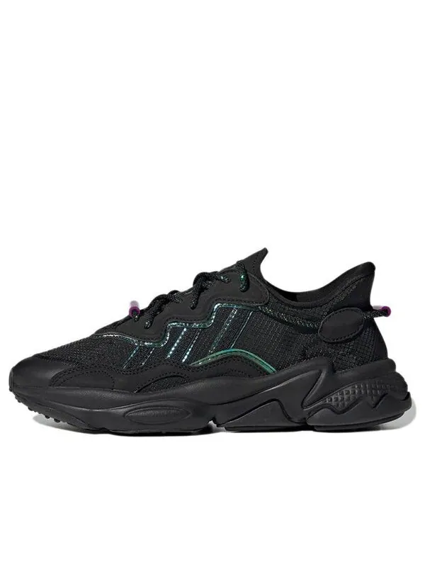 Кроссовки ozweego Adidas — изображение 1 из 4, черный/зеленый