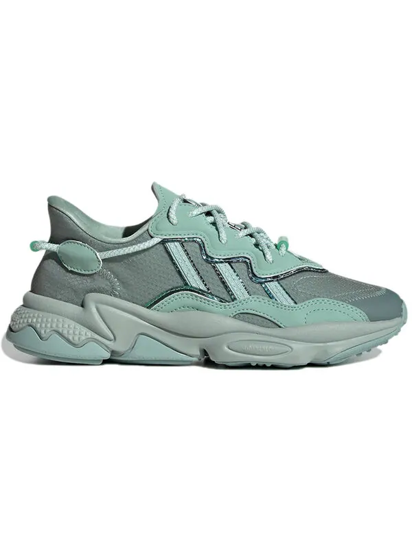 Кроссовки оригиналы ozweego Adidas — изображение 2 из 2, серый/зеленый