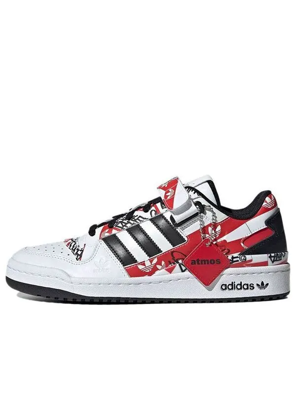 Кроссовки atmos x forum низкие Adidas — изображение 1 из 4, белый/красный/черный