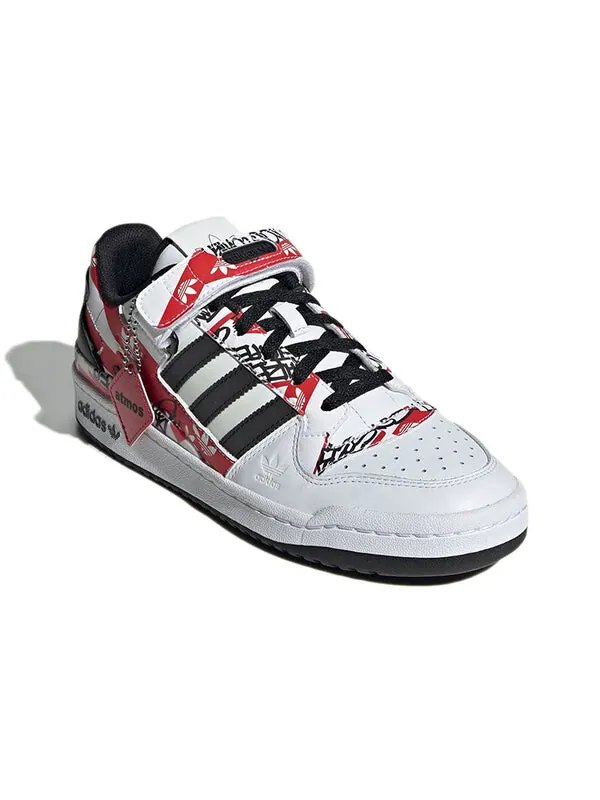 Кроссовки atmos x forum низкие Adidas — изображение 3 из 4, белый/красный/черный