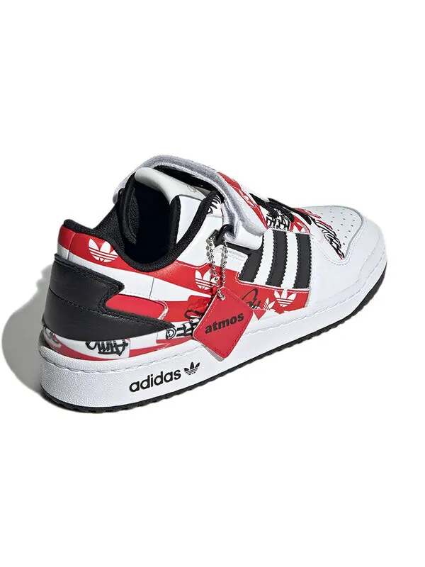 Кроссовки atmos x forum низкие Adidas — изображение 4 из 4, белый/красный/черный