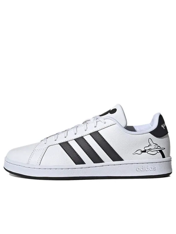 Кроссовки disney x grand court base Adidas — изображение 1 из 4, белый/черный