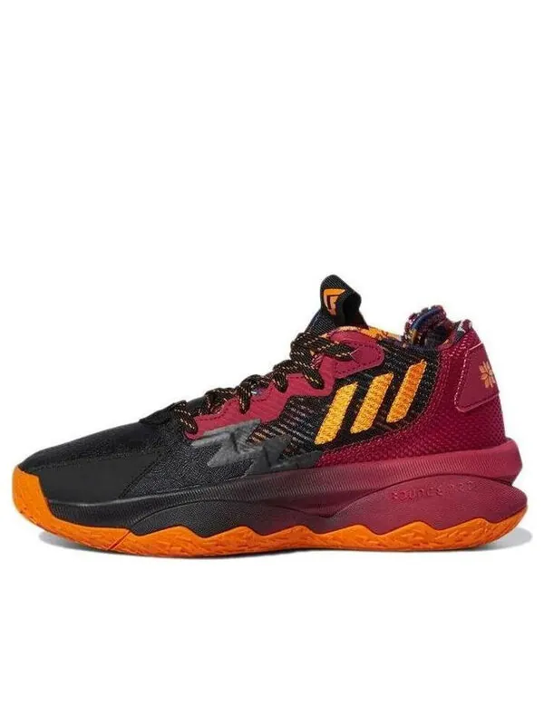 Кроссовки dame 8 j красные Adidas — изображение 1 из 4, черный/красный/желтый