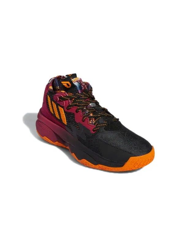Кроссовки dame 8 j красные Adidas — изображение 3 из 4, черный/красный/желтый