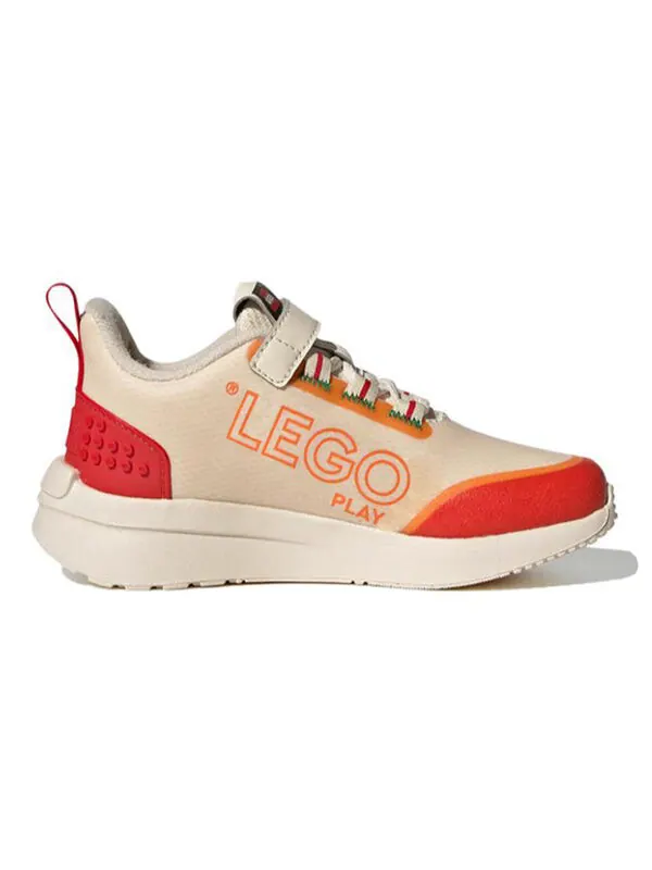 Кроссовки lego x racer tr little kid 'ecru tint bahia orange' Adidas — изображение 2 из 4, оранжевый красный