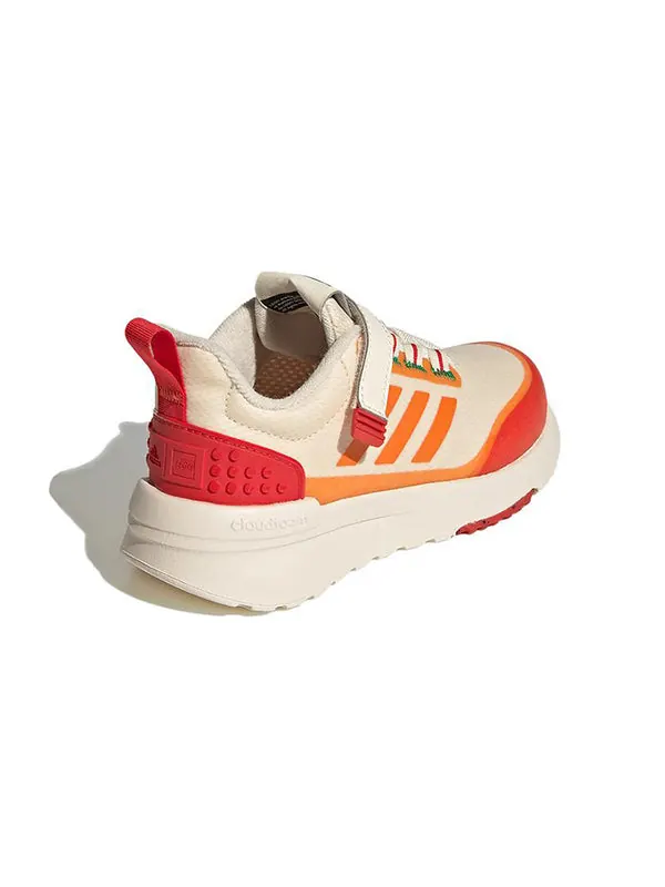 Кроссовки lego x racer tr little kid 'ecru tint bahia orange' Adidas — изображение 4 из 4, оранжевый красный