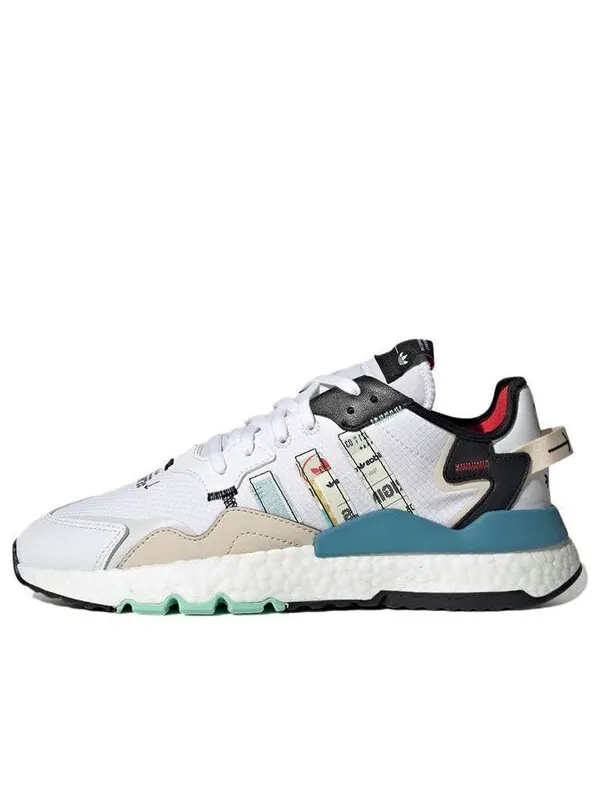 Кроссовки оригинальные nite jogger Adidas — изображение 1 из 4, белый