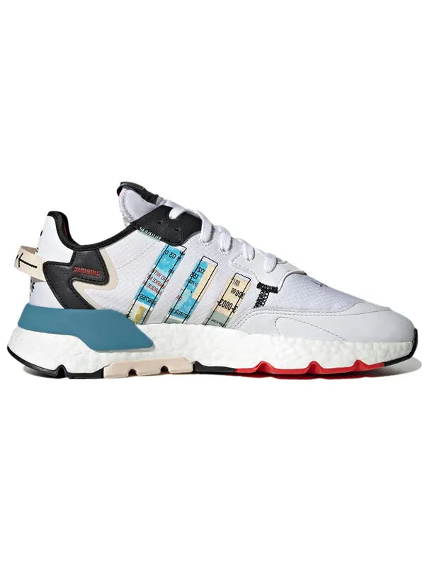 Кроссовки оригинальные nite jogger Adidas — изображение 2 из 4, белый