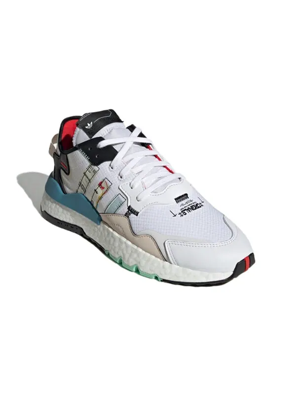 Кроссовки оригинальные nite jogger Adidas — изображение 3 из 4, белый