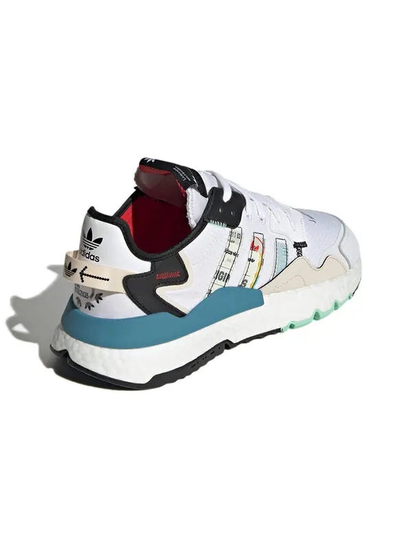 Кроссовки оригинальные nite jogger Adidas — изображение 4 из 4, белый