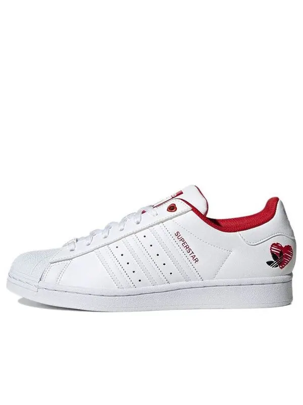 Кроссовки superstar 'valentine's day white' Adidas — изображение 1 из 4, белый/красный