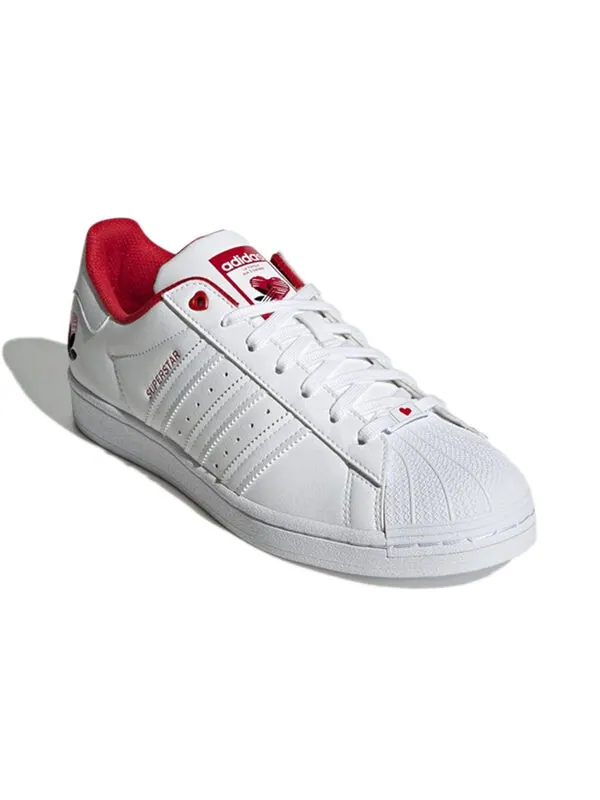 Кроссовки superstar 'valentine's day white' Adidas — изображение 3 из 4, белый/красный